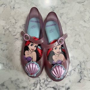 Mini Melissa Ariel Little Mermaid Shoes, Size 12